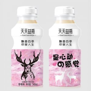 天天益瓶乳酸菌飲品草莓味340ml