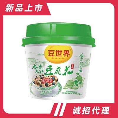 豆世界水果麥片豆腐花沖飲品