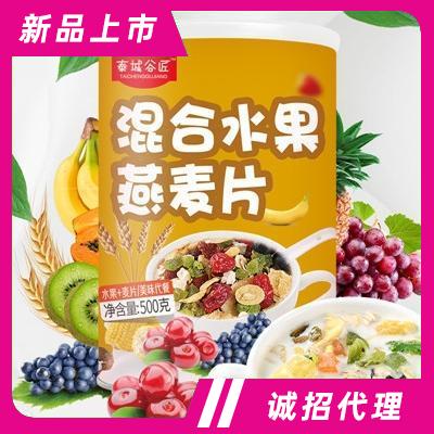 泰城谷匠混合水果燕麥片代工沖調麥片一件代發500g