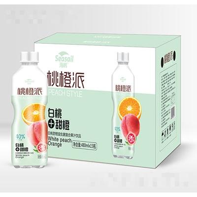 海帆白桃甜橙益生菌復合果汁飲品480mlX15